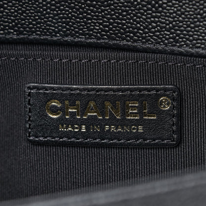 Chanel Caviar Quilted Medium Chain Around Boy Flap Black 6 of 9