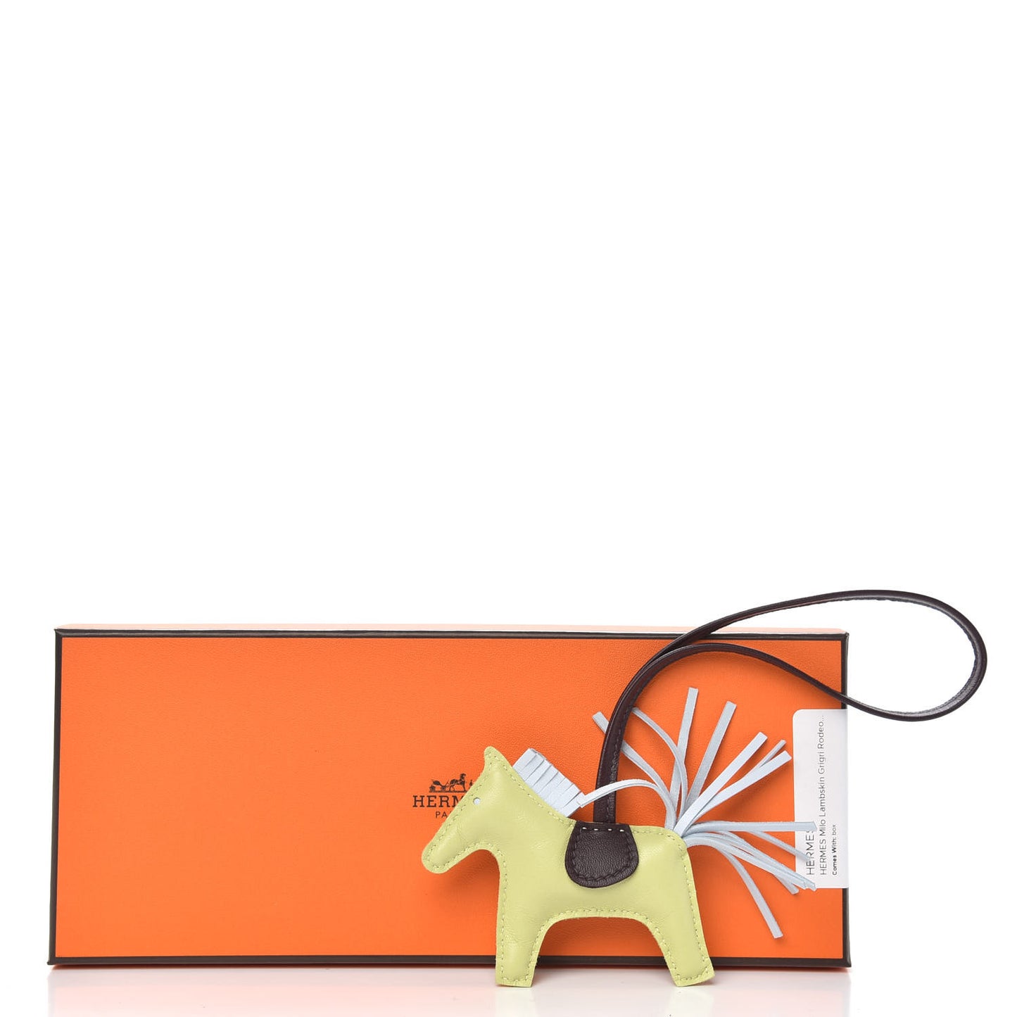Milo Lambskin Grigri Rodeo Horse Bag Charm PM Jaune Bourgeon Bleu Brume Rouge Sellier
