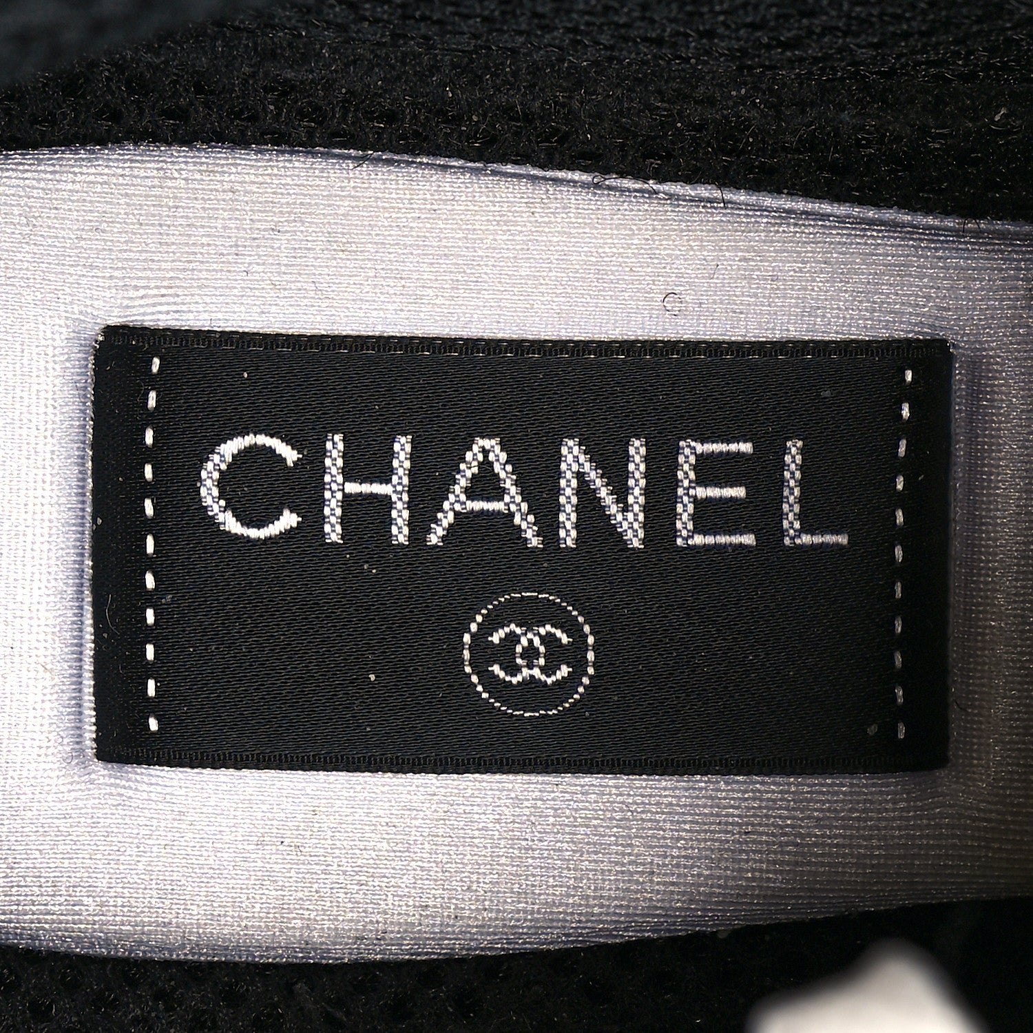 Chanel Mesh Suede Calfskin Womens CC Sneakers 38 White Black Pink 8 of 10