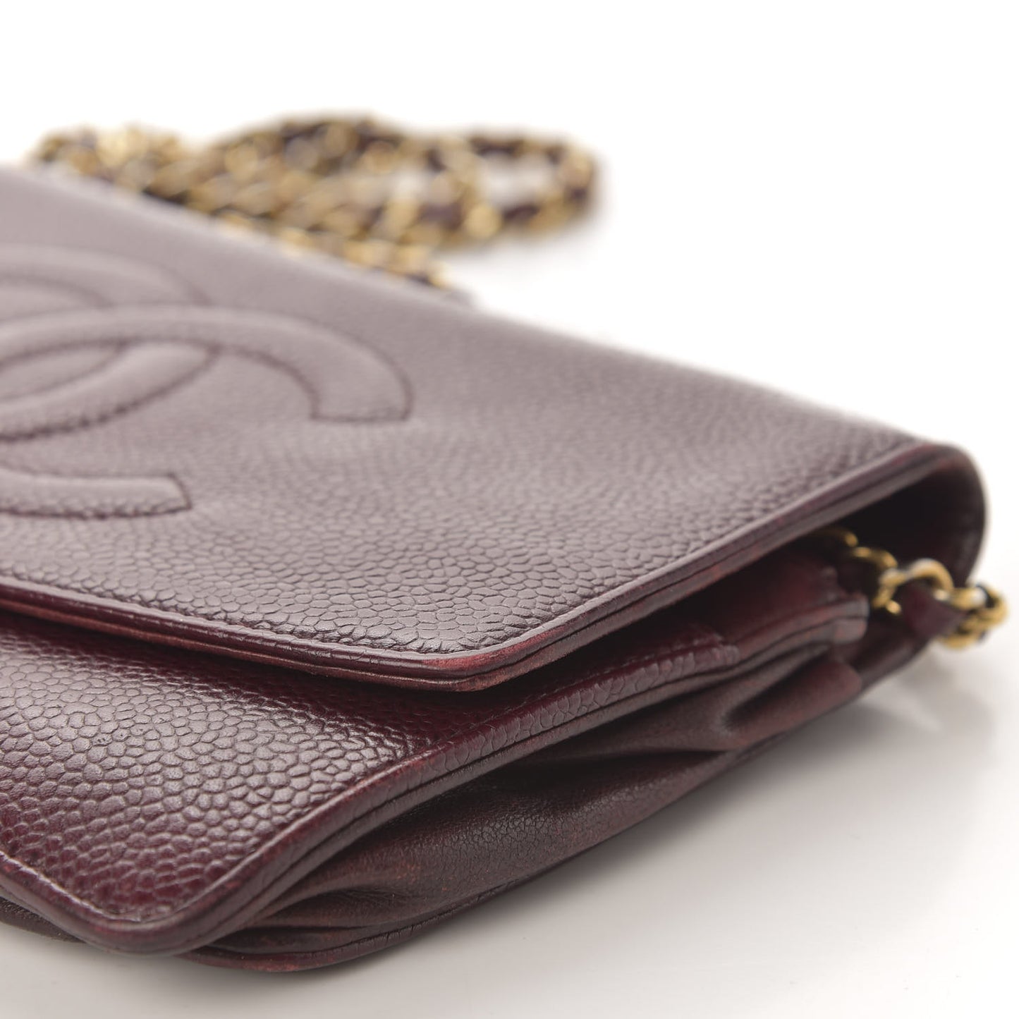 Caviar Timeless CC Wallet on Chain WOC Dark Red