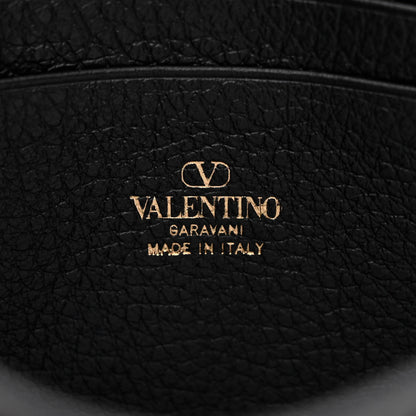 Valentino Garavani VALENTINO GARAVANI Grainy Calfskin Rockstud Crossbody Pouch Black 6 of 10