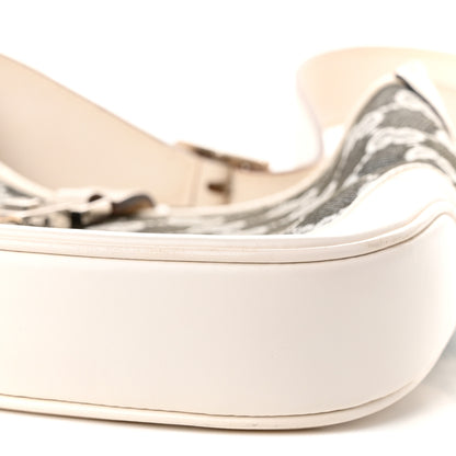 Gucci Monogram Web Small Jackie O Hobo White Grey 10 of 11