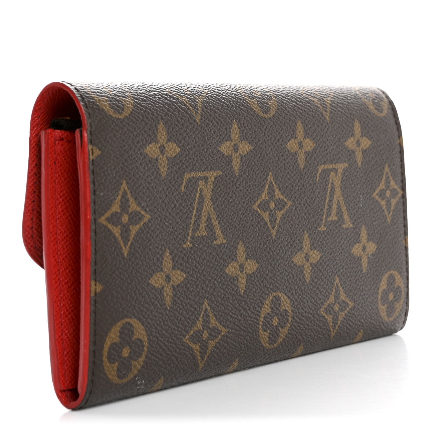 Louis Vuitton Monogram Bloom Flower Emilie Wallet Rouge 3 of 12