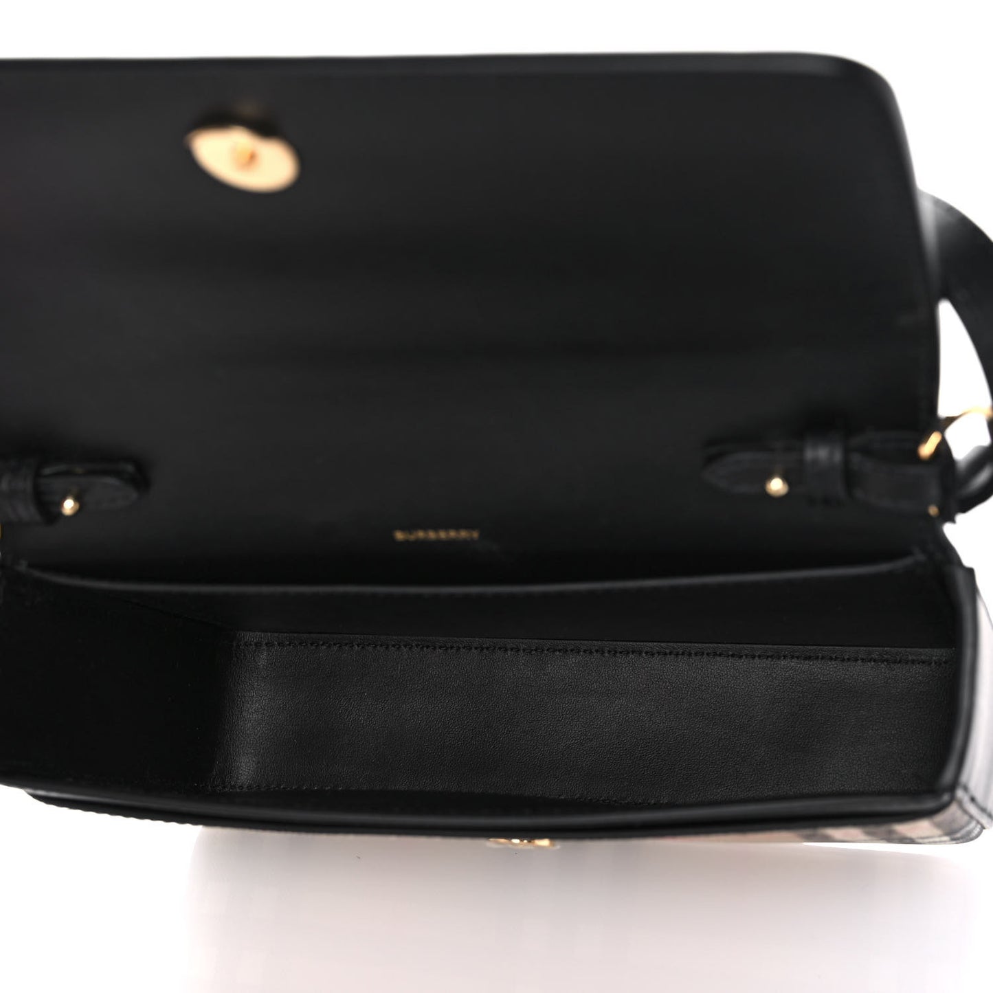 Calfskin Mini Vintage Check Note Bag Black