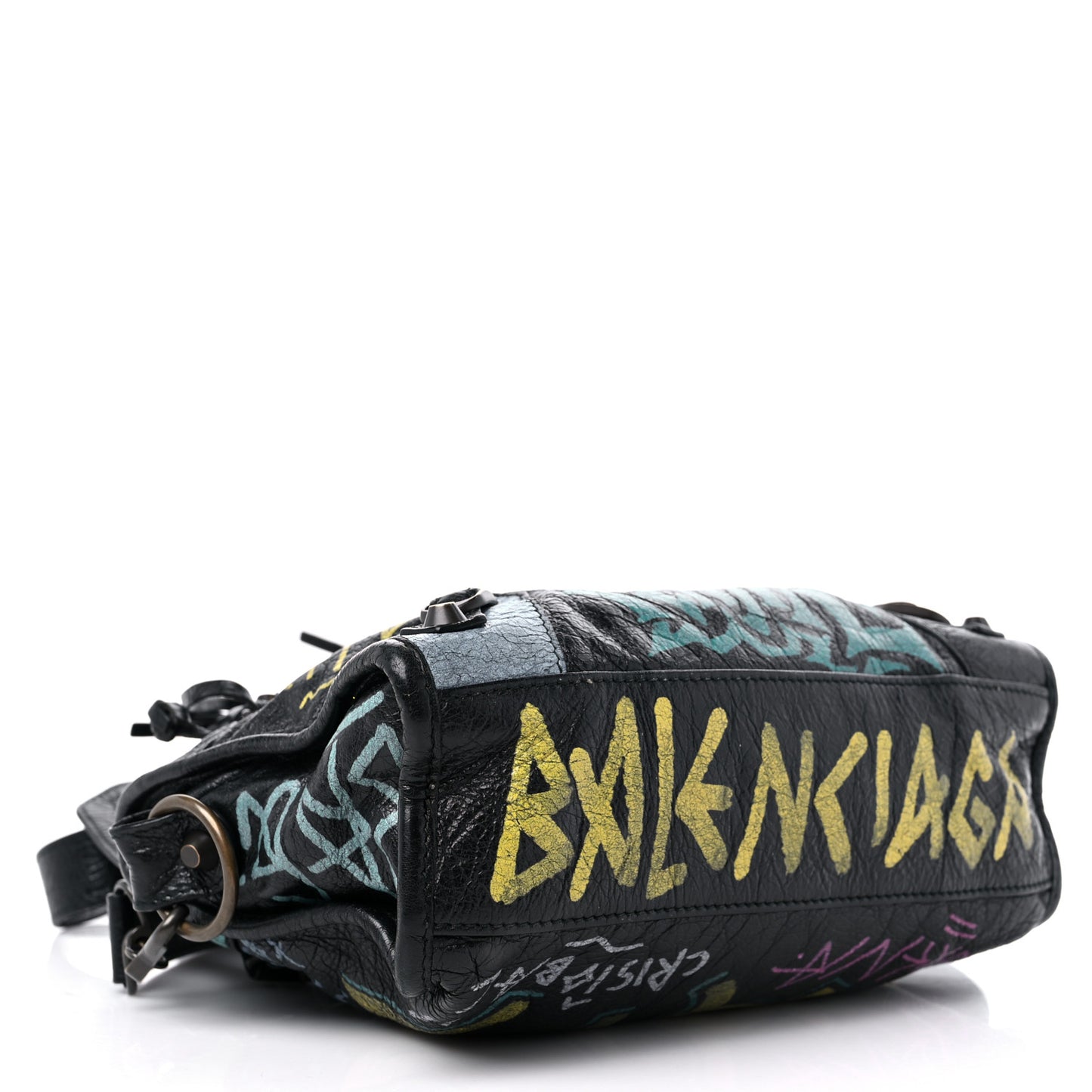 Agneau Arena Graffiti All Over Classic Hardware Mini City Black Multicolor