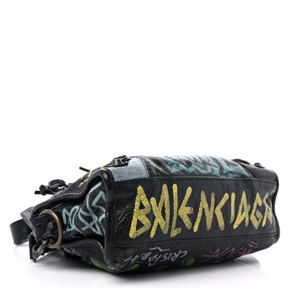 Balenciaga Agneau Arena Graffiti All Over Classic Hardware Mini City Black Multicolor 5 of 14