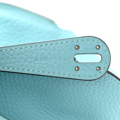 Hermes Taurillon Clemence Lindy 26 Bleu Atoll 7 of 12