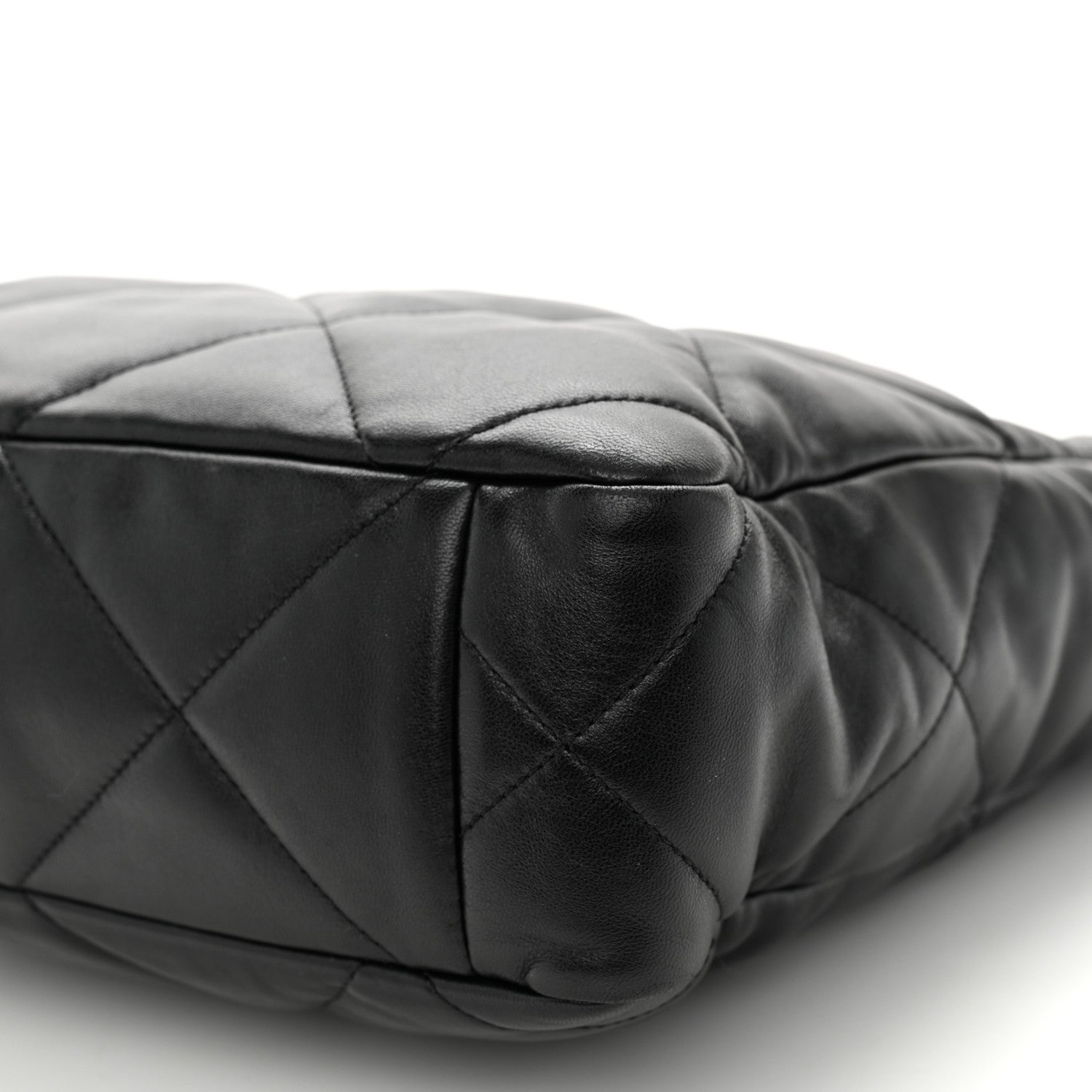 Chanel Lambskin Quilted Chanel 19 Shopping Bag Black 10 of 10