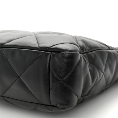 Chanel Lambskin Quilted Chanel 19 Shopping Bag Black 10 of 10