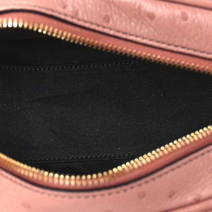 Chloe Buffalo Ostrich Effect Small Charms Bowling Bag Nougat 5 of 10