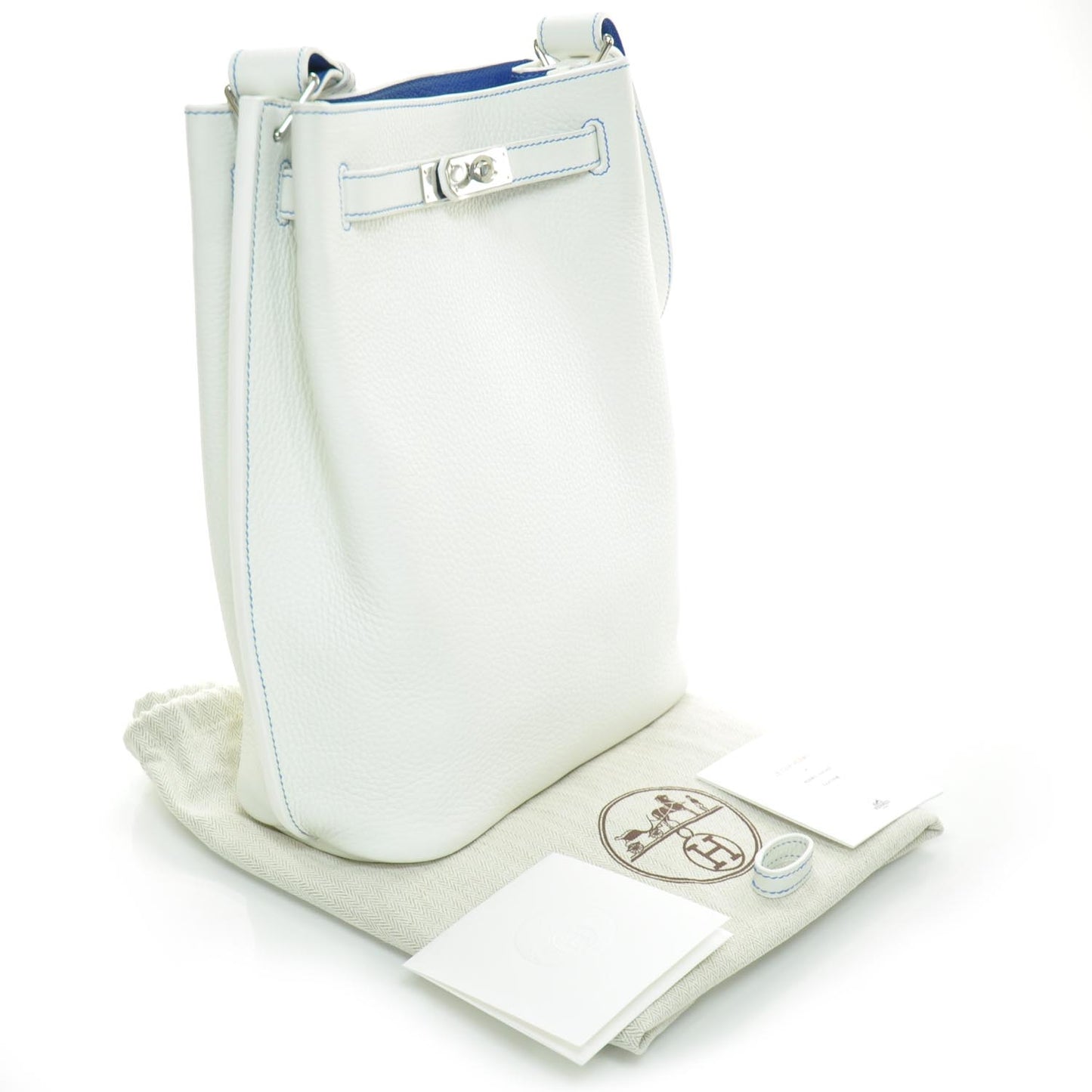 Taurillon Clemence SO KELLY 26 Blanc and Mykonos