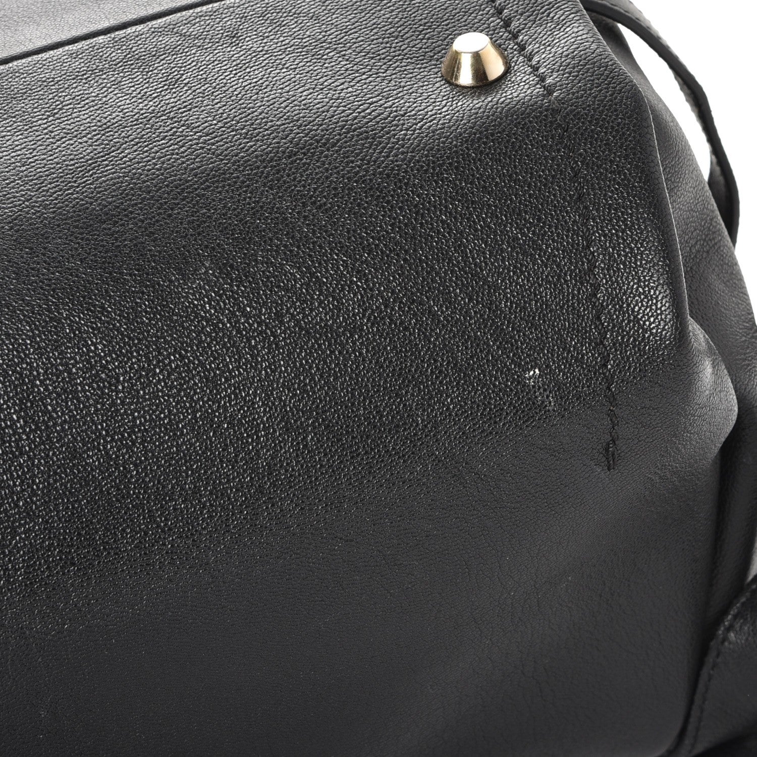Lanvin Goatskin Trilogy Bowling Bag Black 15 of 16