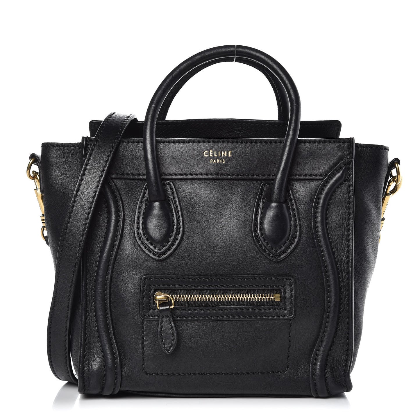Smooth Calfskin Nano Luggage Black
