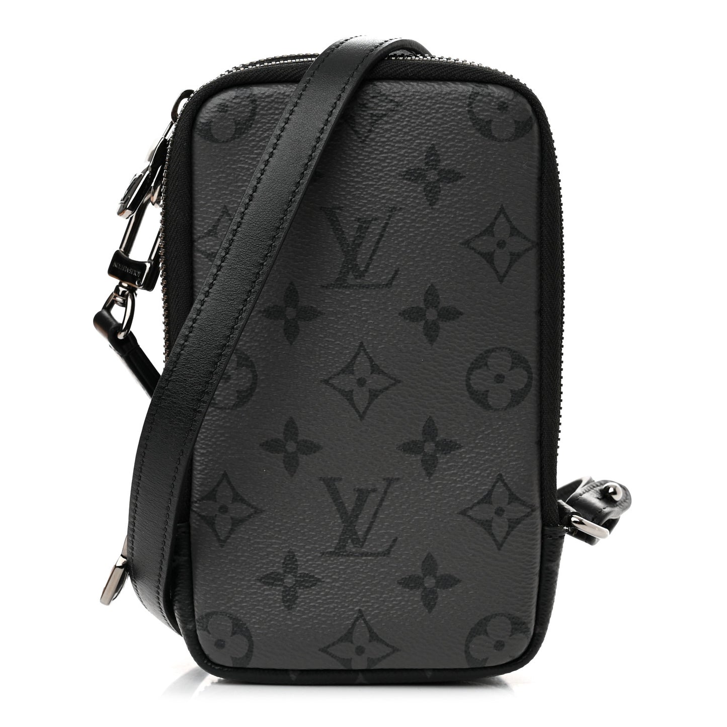 Monogram Eclipse Reverse Double Phone Pouch