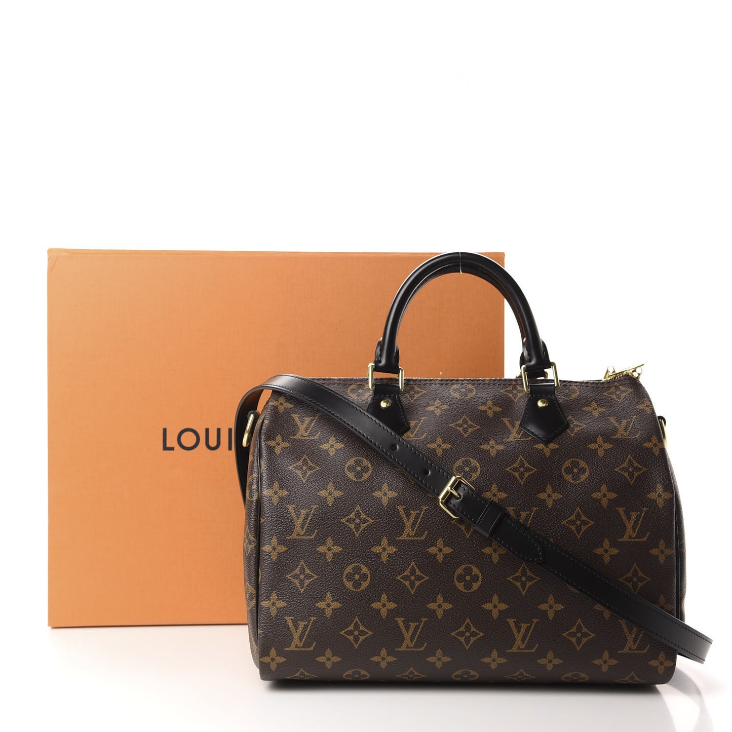 Monogram My World Tour Speedy Bandouliere 30 Black