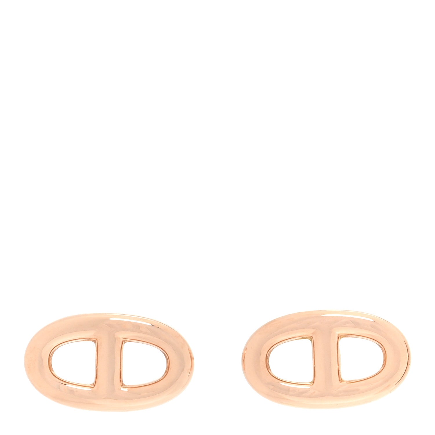 Hermes 18K Rose Gold TPM Farandole Stud Earrings 1 of 5
