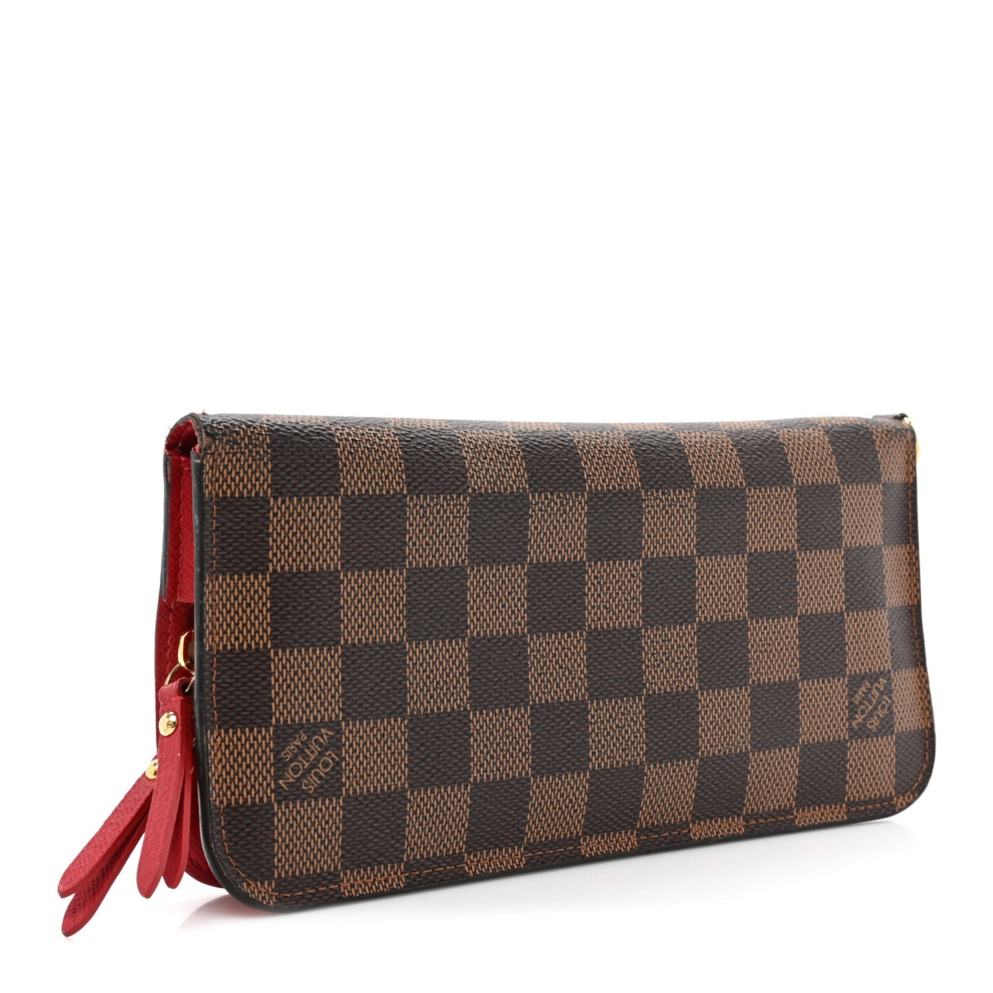 Damier Ebene Insolite Wallet Red