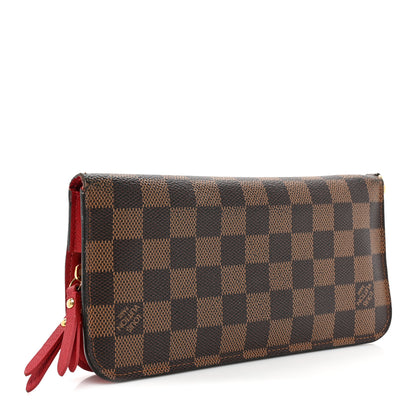 Louis Vuitton Damier Ebene Insolite Wallet Red 3 of 21