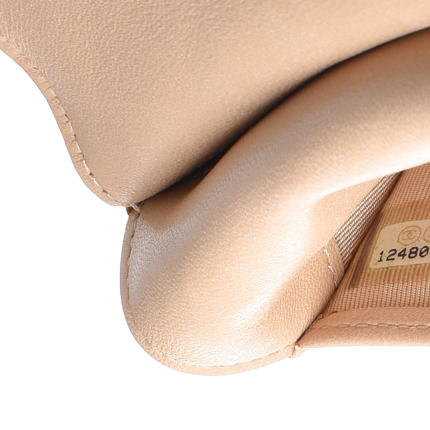 Chanel Lambskin Quilted Compact Wallet Beige 8 of 16