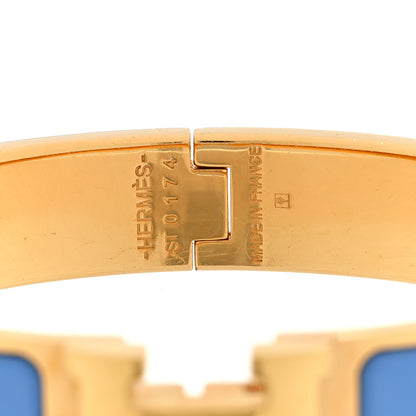 Hermes Narrow Enamel Clic Clac H Bracelet PM Bleu Cielo 4 of 5