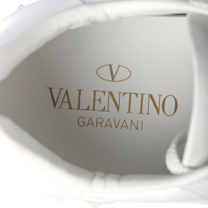 Valentino Garavani Calfskin Womens Rockstud Open Sneakers 36 White Niagara 7 of 8
