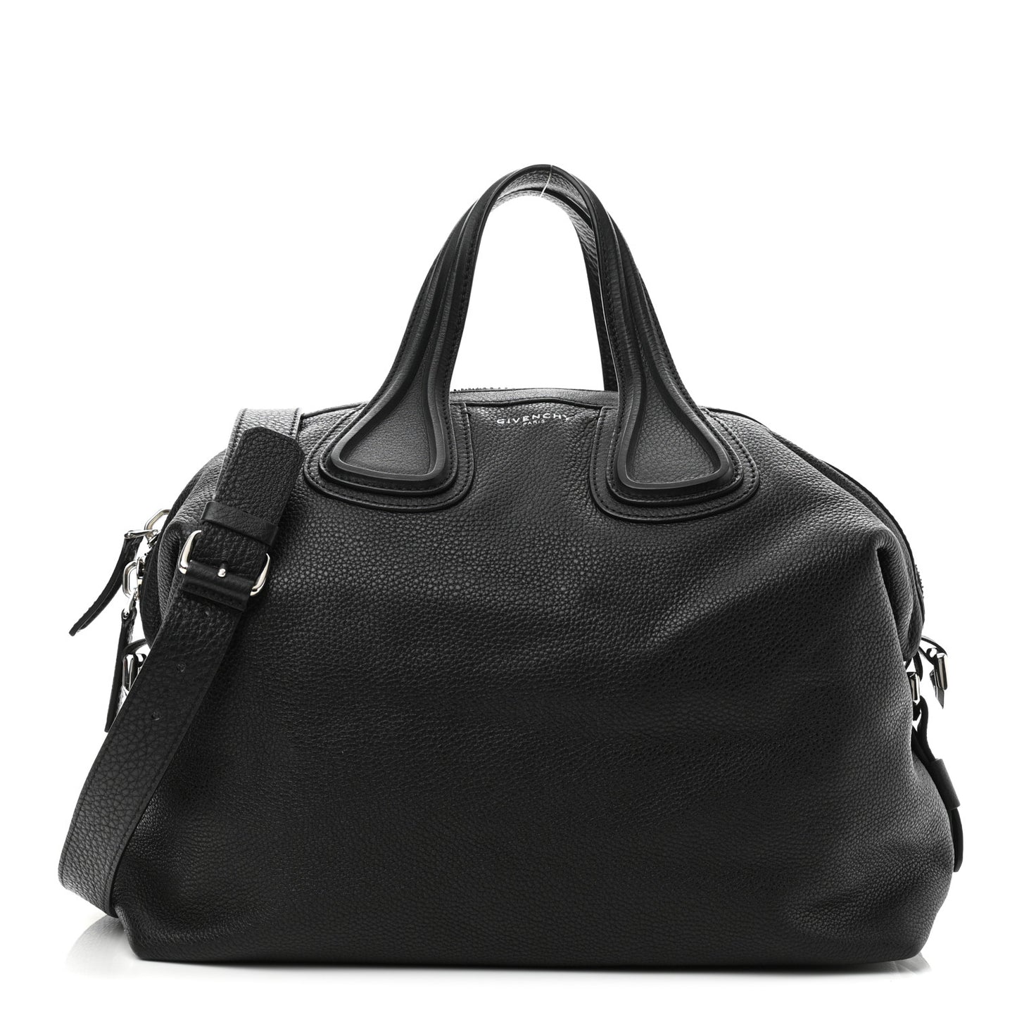 Waxy Grained Calfskin Medium Nightingale Black