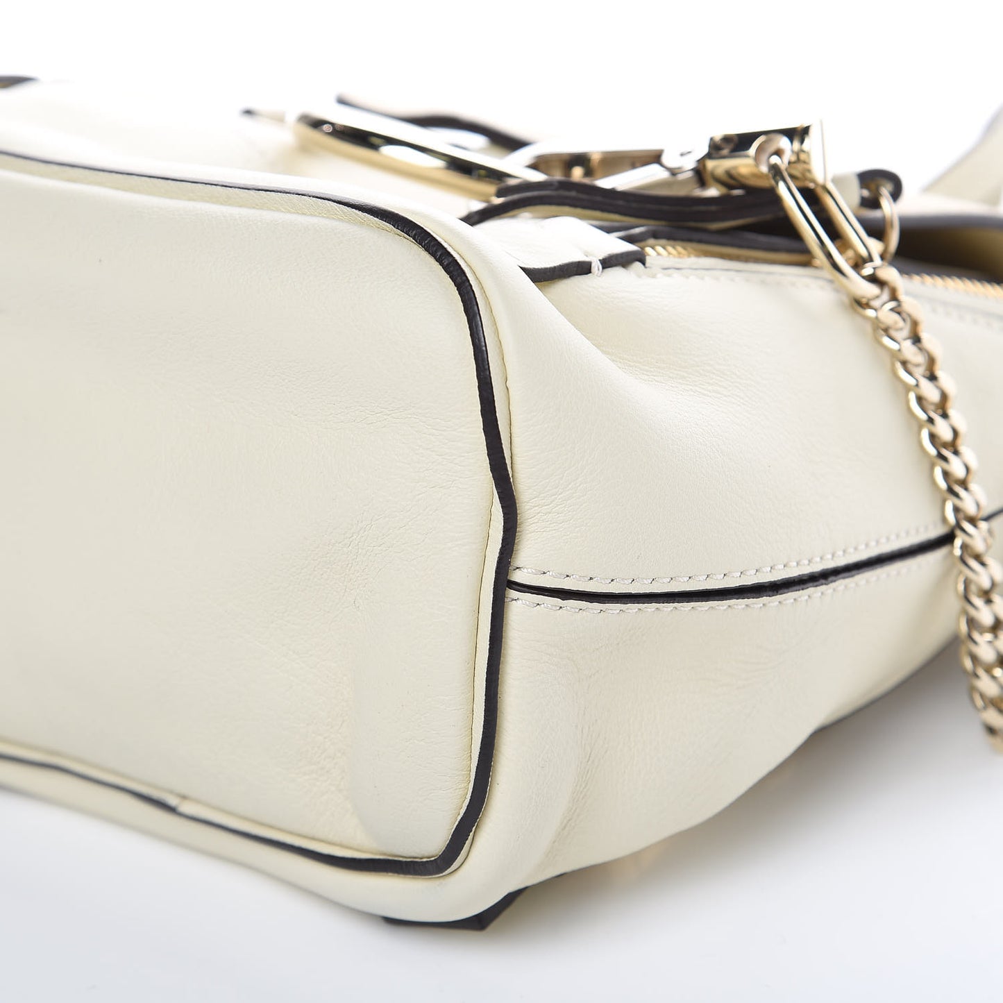 Suede Calfskin Mini Faye Backpack Off White