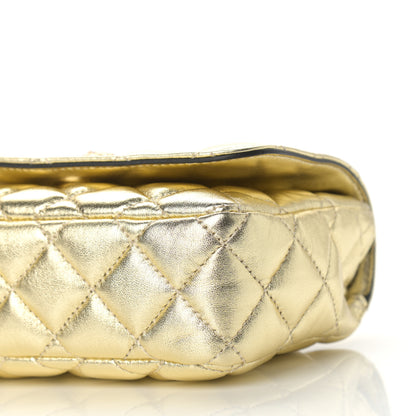 Versace Metallic Nappa Quilted Small Medusa Chain Crossbody Gold 6 of 8