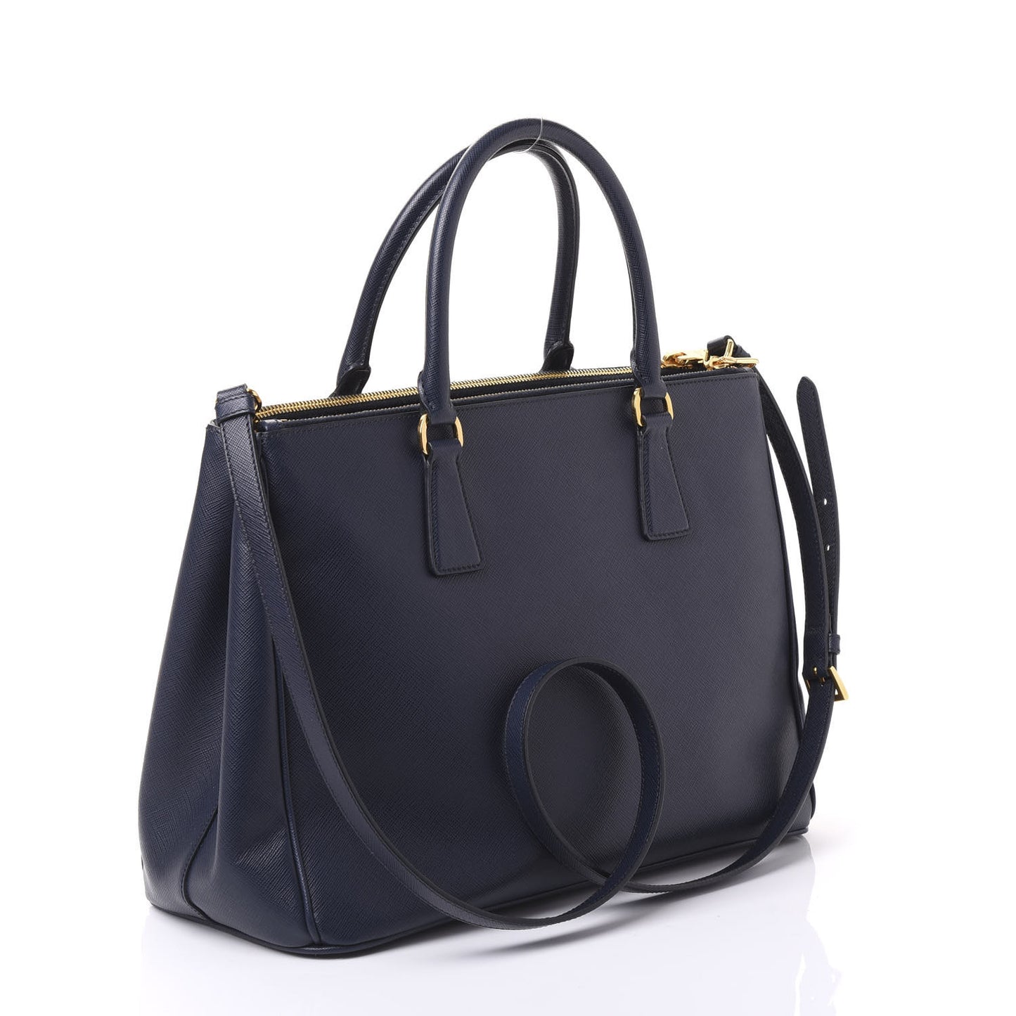 Saffiano Medium Galleria Double Zip Tote Baltico