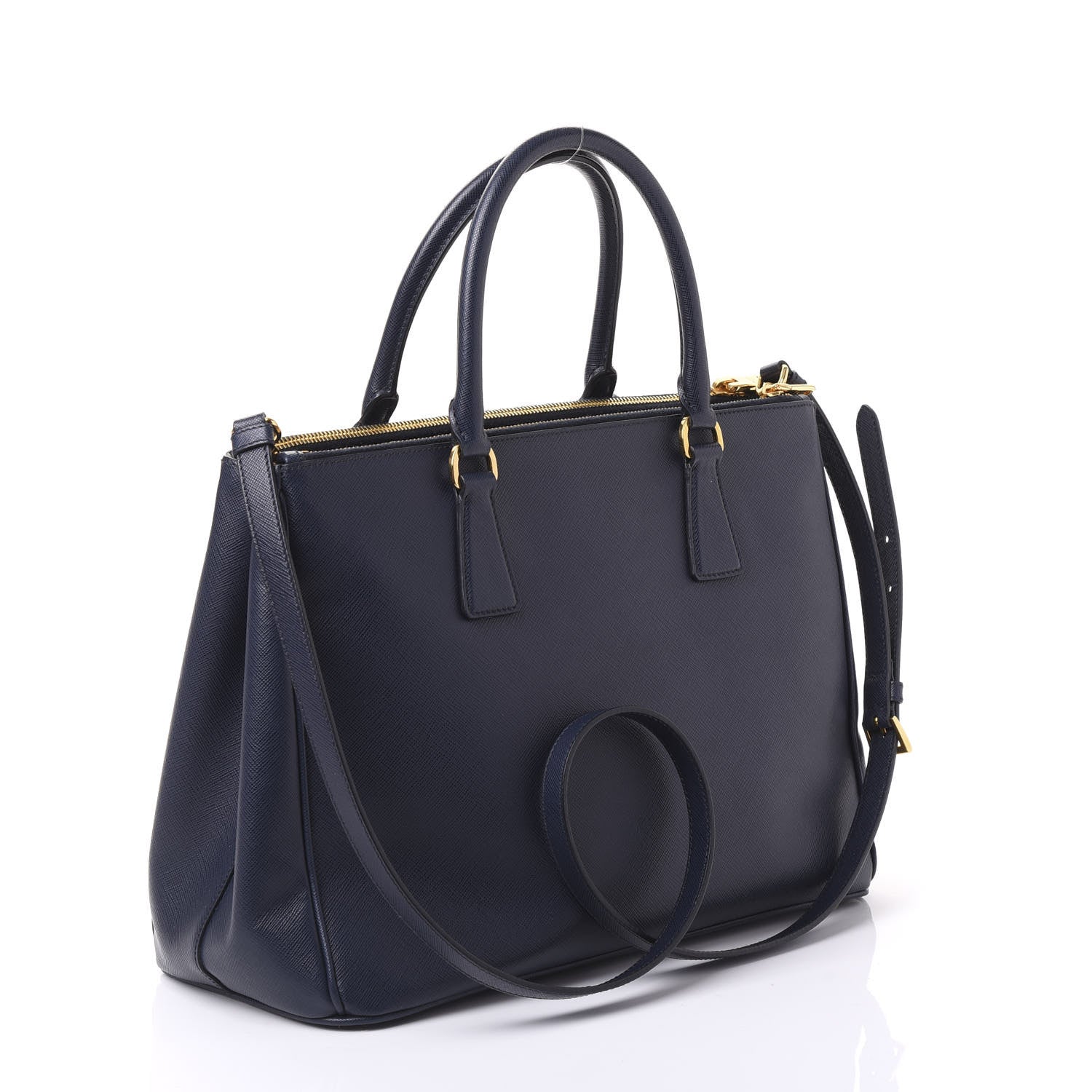 Prada Saffiano Medium Galleria Double Zip Tote Baltico 3 of 11