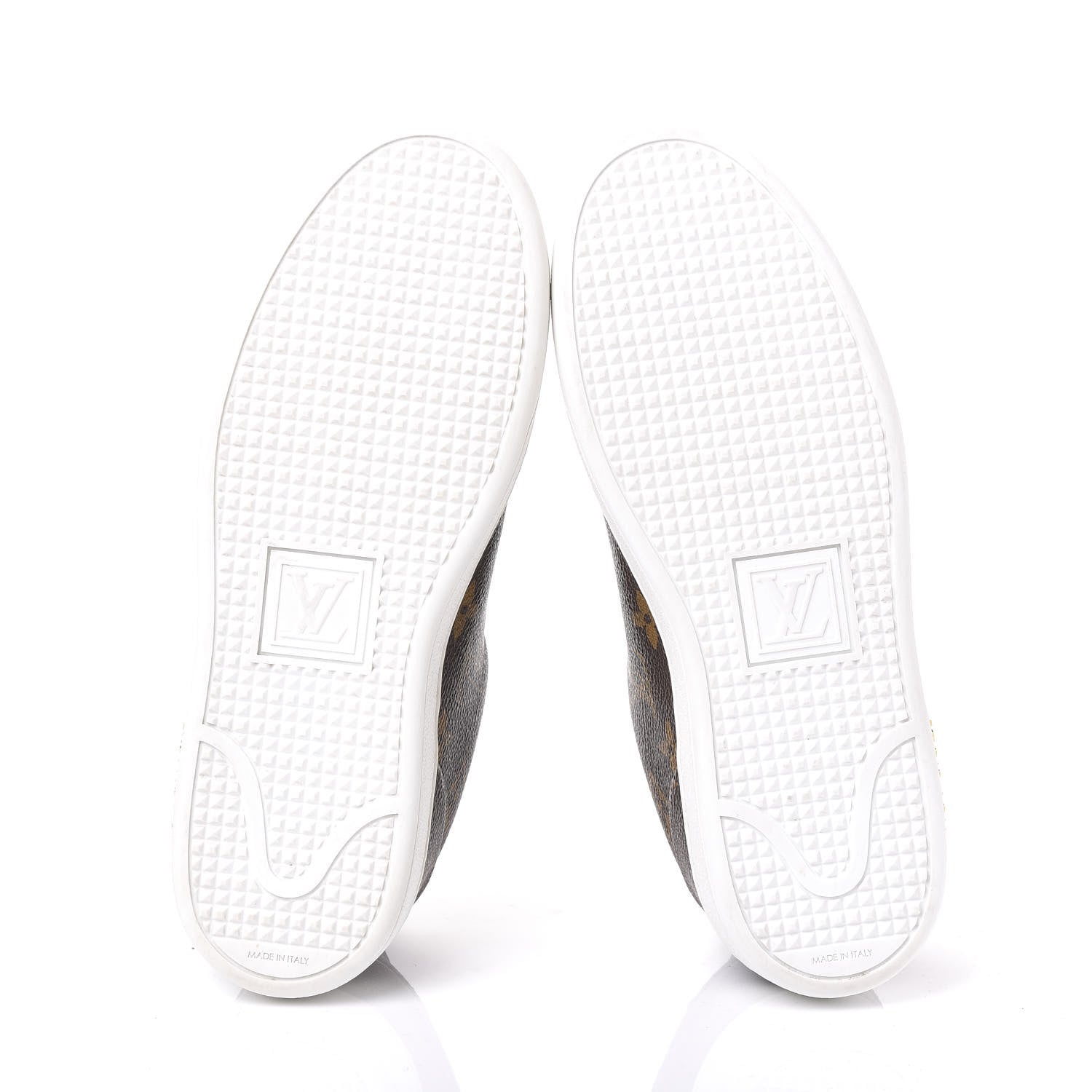 Louis Vuitton Calfskin Monogram LV Black Heart Sneakers 36.5 Cacao 5 of 8