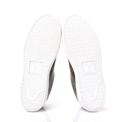 Louis Vuitton Calfskin Monogram LV Black Heart Sneakers 36.5 Cacao 5 of 8