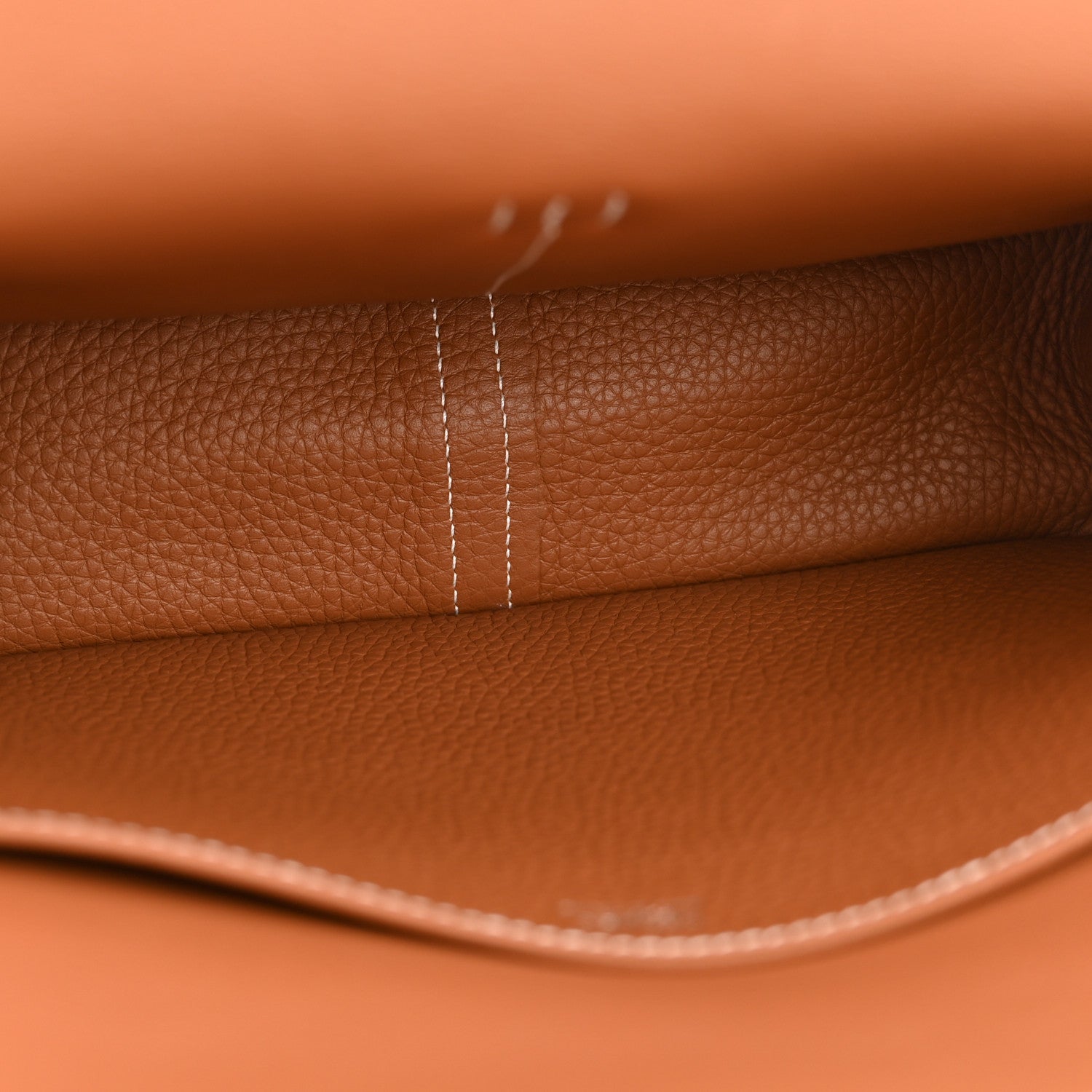 Hermes Taurillon Clemence Halzan 25 Gold 5 of 12