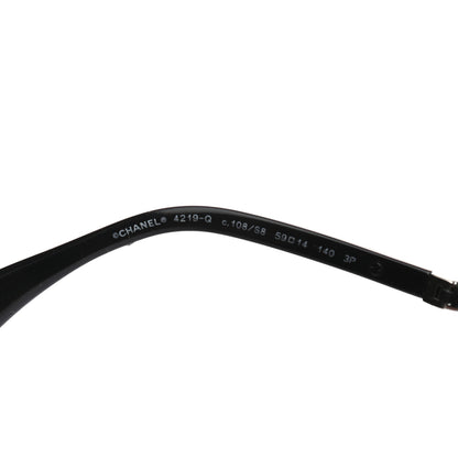 Chanel Polarized Pilot Winter Sunglasses 4219-Q Black 5 of 7