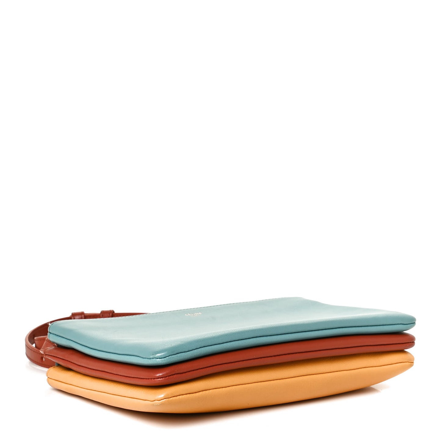 Lambskin Small Multicolor Trio Crossbody Bag Antarctic