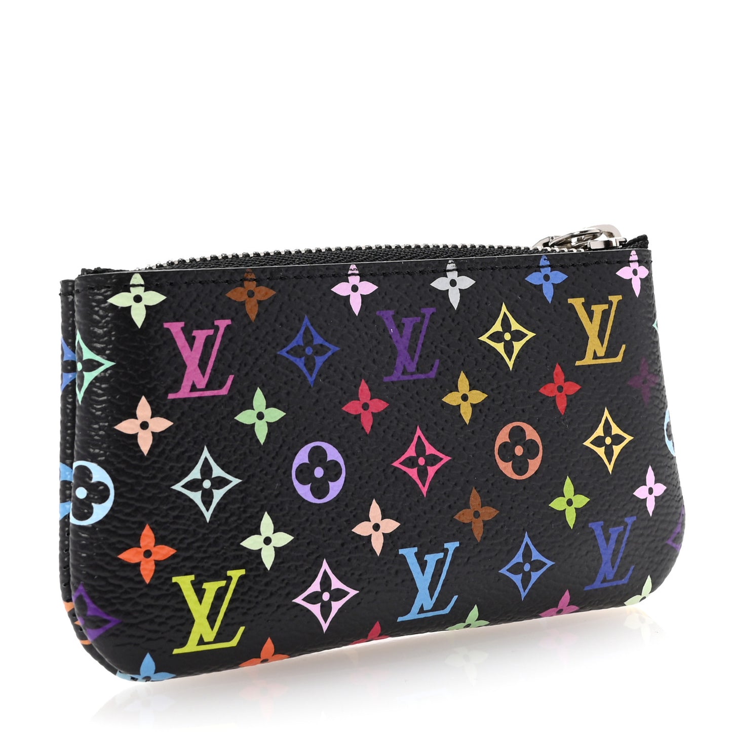 LV X TM Monogram Multicolor Key Pouch Black