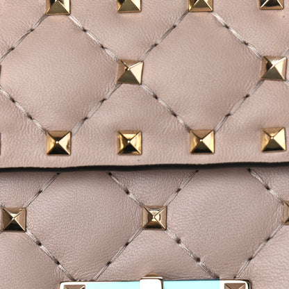 Valentino Garavani Nappa Micro Rockstud Spike Shoulder Bag Poudre 7 of 9