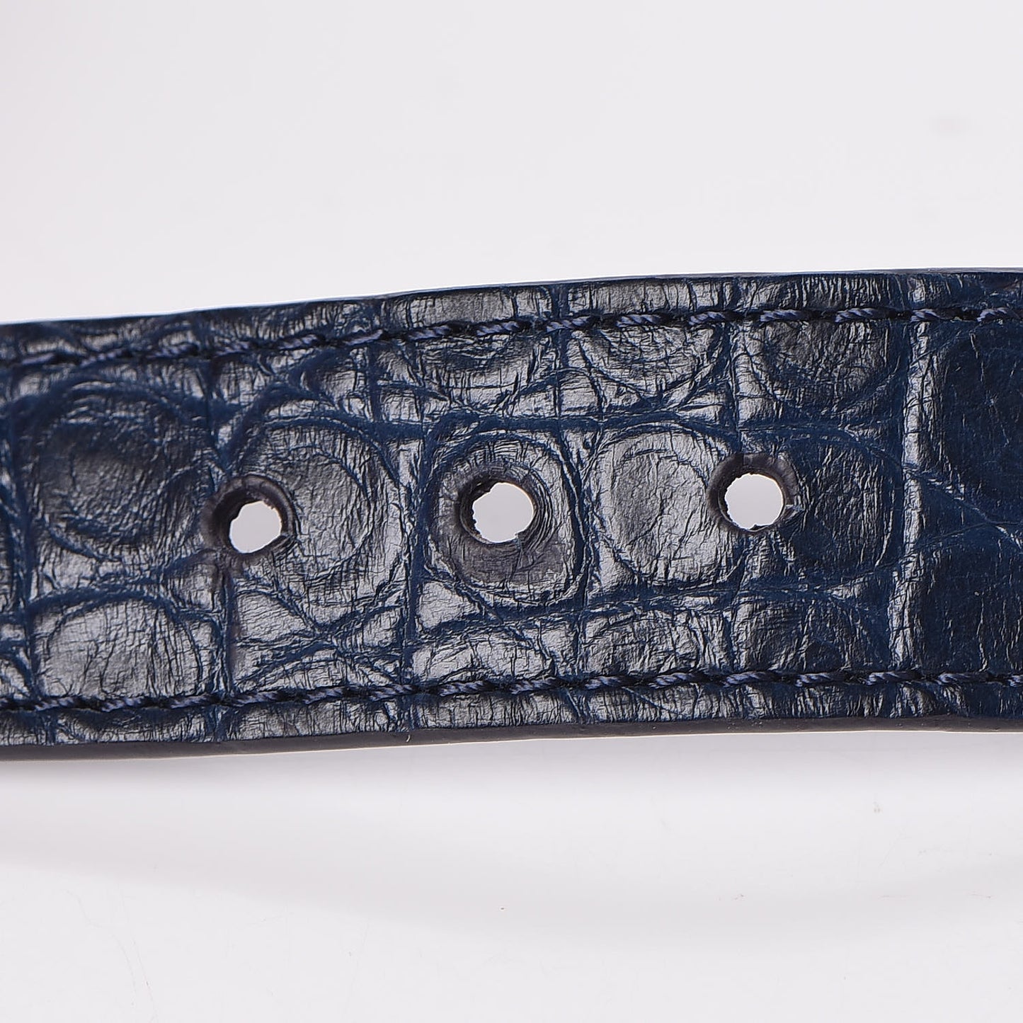 Crocodile LV Slim Bracelet 21 Navy