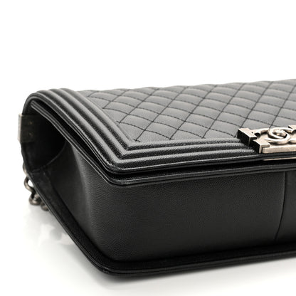 Chanel Caviar Quilted New Medium Boy Flap Black 9 of 11