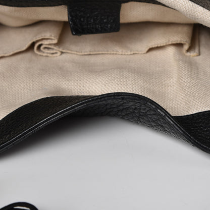 Gucci Pebbled Calfskin Medium Soho Shoulder Bag Black 9 of 11