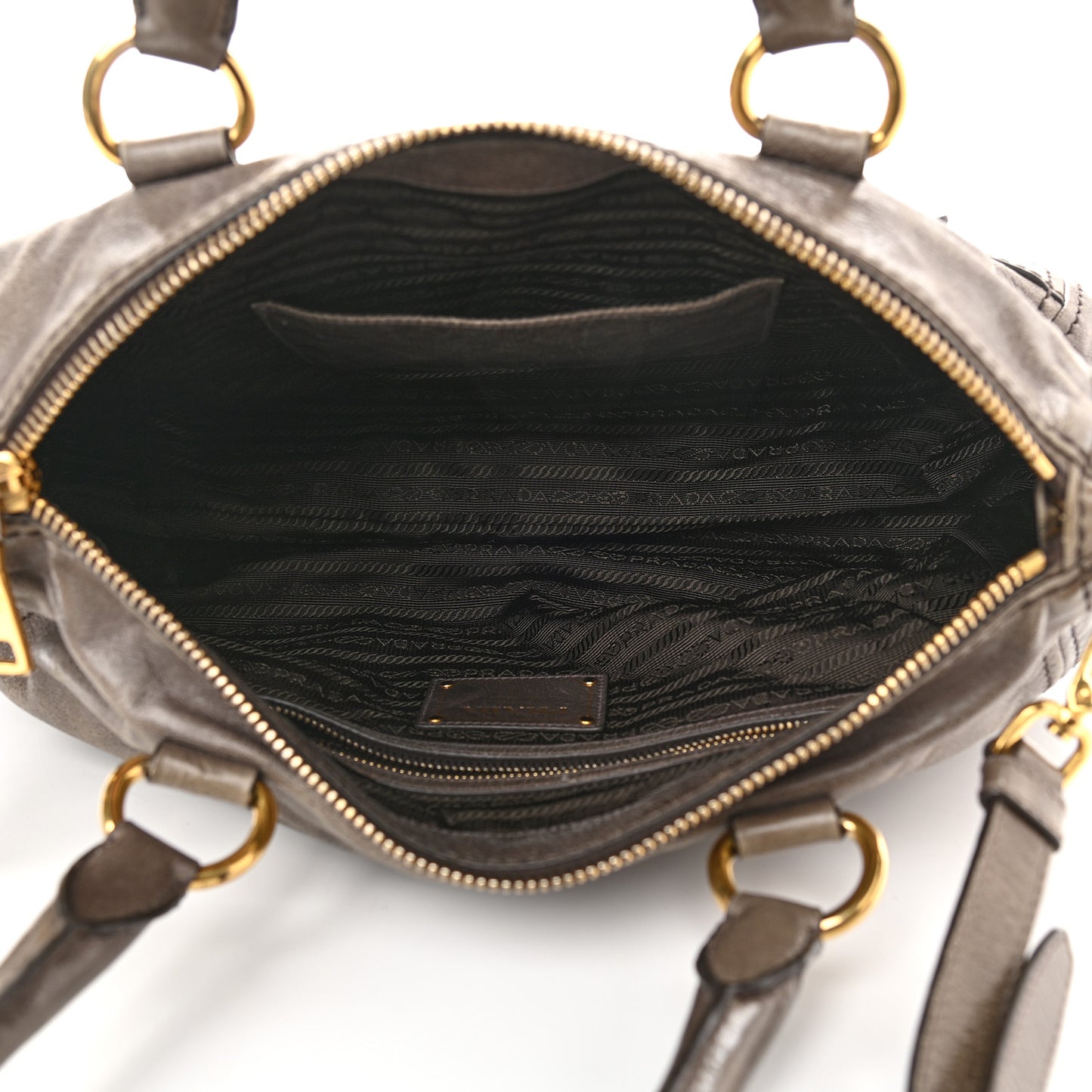 Vitello Shine Shopping Satchel Bambu