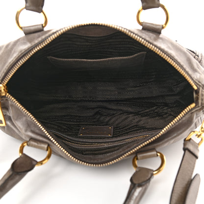 Prada Vitello Shine Shopping Satchel Bambu 5 of 15