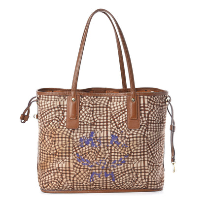 MCM Visetos Medium Liz Reversible Shopper Tote Cognac 4 of 16