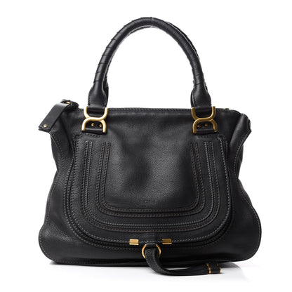 Chloe Calfskin Medium Marcie Satchel Black 1 of 11