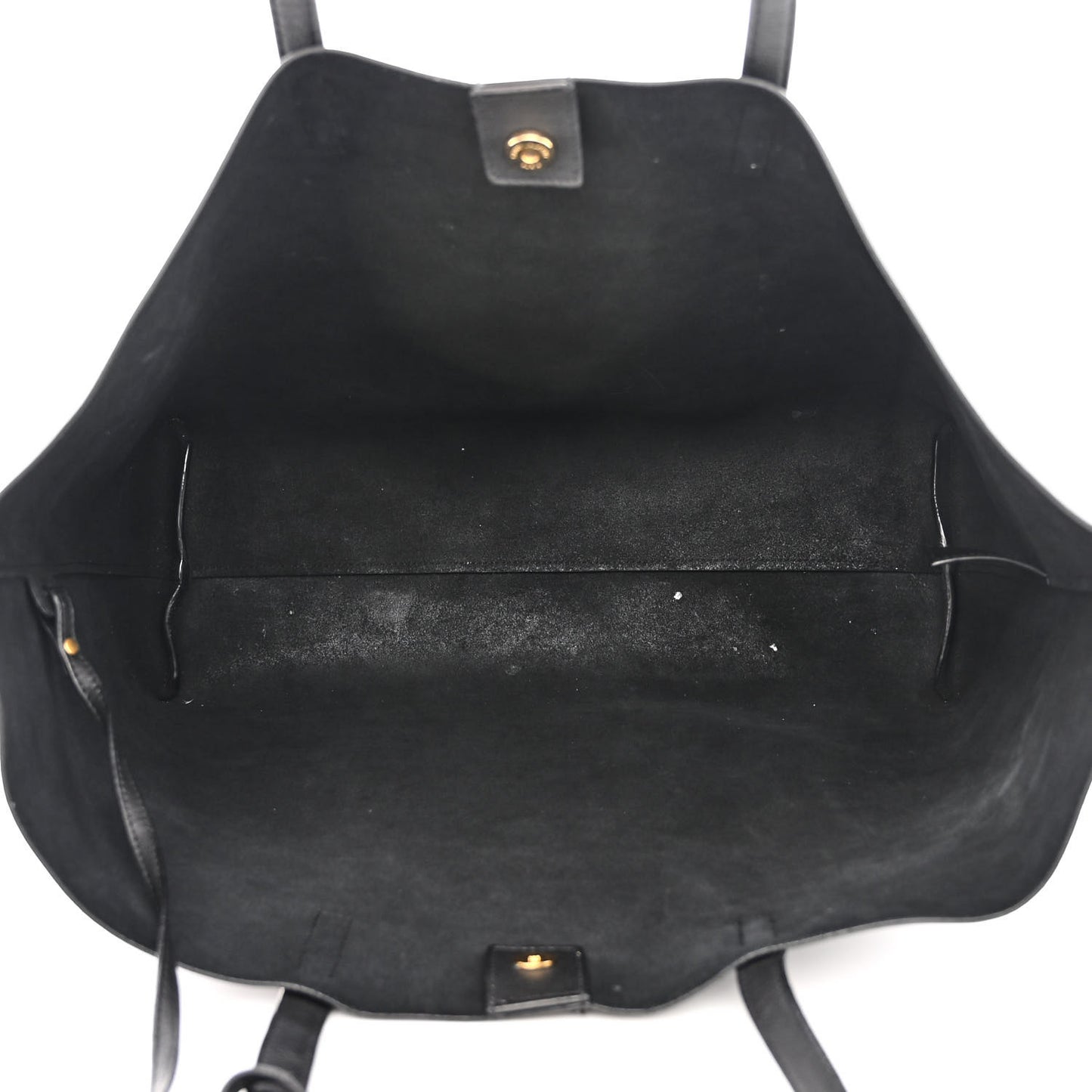 Calfskin Large Shopping Tote Black