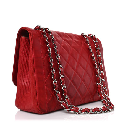 Chanel Lambskin Large Coco Rider Flap Red 3 of 8