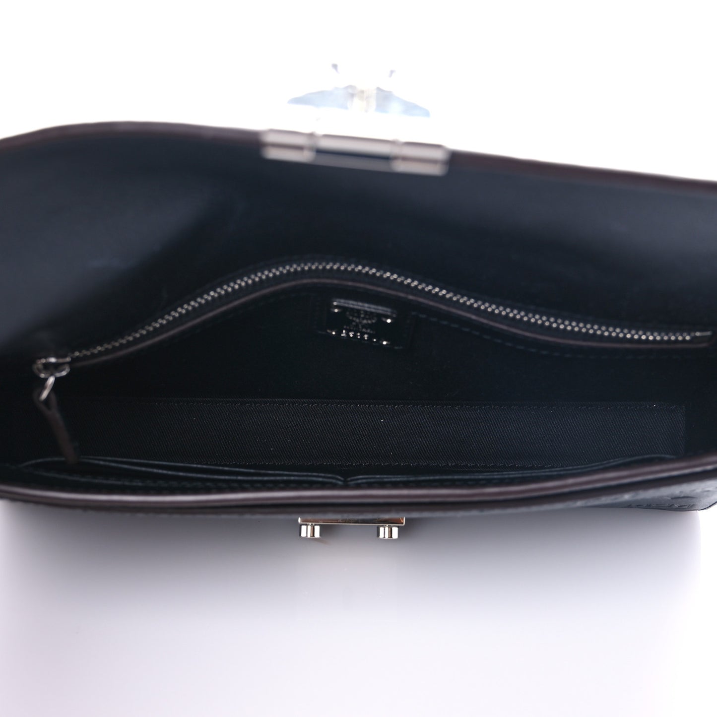 Calfskin Ottomar Monogram Crossbody Bag Black