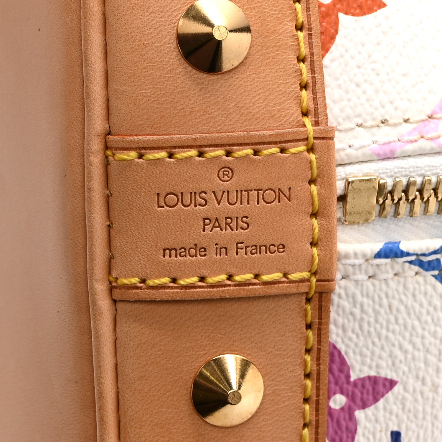 Louis Vuitton Monogram Multicolor Alma White 6 of 10