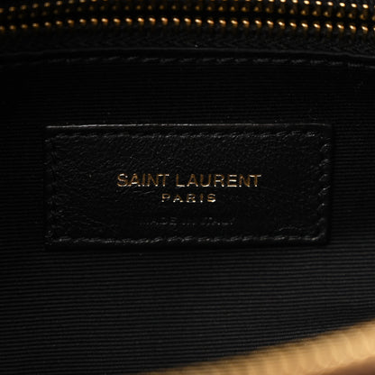 Saint Laurent Suede Y Quilted Monogram Medium Loulou Chain Satchel Bark Brown 7 of 11