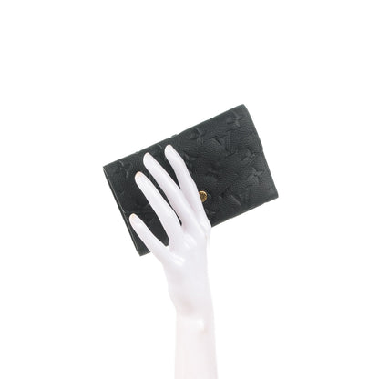 Louis Vuitton Empreinte Compact Curieuse Wallet Black 2 of 7
